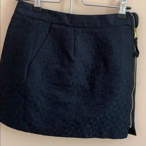 BCBG skirt with gold zipper detail